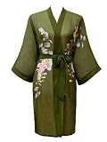 Sheer Silk Kimono- Handpainted (Short)