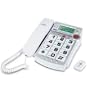 Jwin Jtp551Wht Dual Caller Id Phone With 2.4 Ghz Wireless Emergency Remote (White)