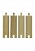 Wooden Train Railway System - Spare Medium Straight Track x 4 (Compatible with leading wooden rail systems) - Wooden Toy