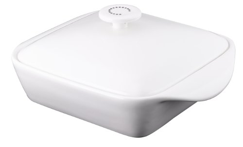 Curtis Stone Oven to Table Stoneware Square Baker, White