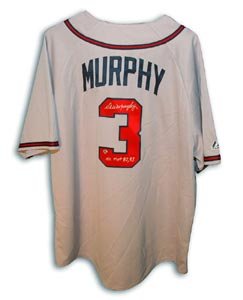 Dale Murphy Signed Atlanta Braves Grey Jersey - NL MVP 82, 83