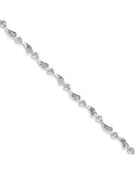 Sterling Silver Diamond Bracelet