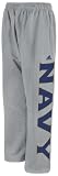 Navy Midshipmen adidas Grey Fleece Sweatpants