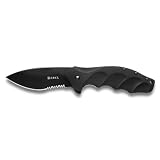 Columbia River Knife and Tool K220KKS Onion Foresight Serrated Edge Knife, Black