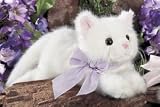 Sugar 14 White Kitty Cat Plush Stuffed Animal Gift By Bearington
