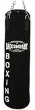 Profi Canvas Boxsack schwarz 100 x 30cm ungefüllt inkl. Heavy Duty Vierpunkt-Stahlkette