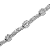 14K White Gold Diamond Bracelet - 1.50 Ct.