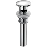 VIGO VG16002CH Bathroom Pop Up Drain Stopper with Overflow, Chrome