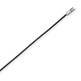 24 2.5mm Black Leather Necklace with Stainless Steel