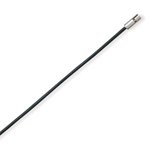 24 2.5mm Black Leather Necklace with Stainless Steel