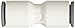 Legris 6306 56 60WP2 LIQUIfit Push-to-Connect Fitting, Inline Union, 1/4