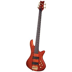 Schecter Stiletto Studio-5 Fretless Electric Bass (5 String, Honey Satin)