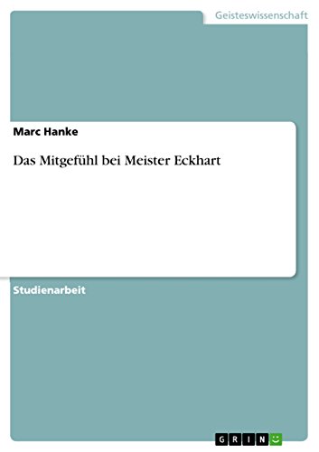 Das Mitgefühl bei Meister Eckhart (German Edition)