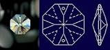 26mm 1 30% Lead Crystal Octagon #1080-26