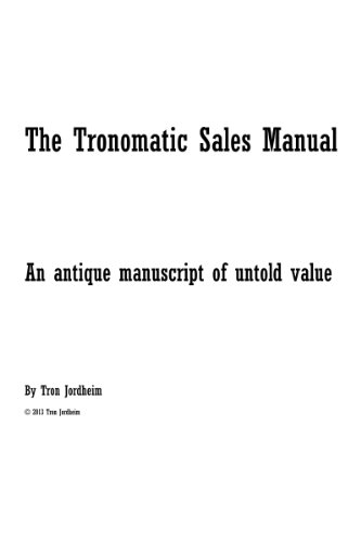 The Tronomatic Sales Manual