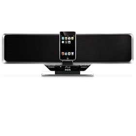 Philips DC910/37 Shelf Bar 30-Watt Audio System with iPod Dock (Black)