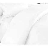 300TC Egyptian Cotton QUEEN WHITE SOLID Duvet Cover BY MARRIKAS
