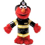 Plush Sesame Street Elmo FDNY 14"