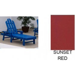 Long Island Chaise Lounge - Sunset Red (Sunset Red) (38H x 26.50W x 76D) by 
