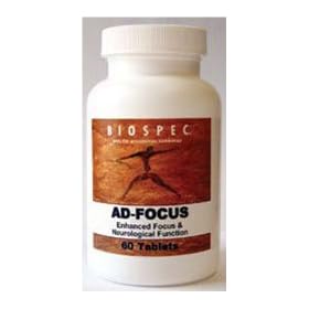 Click here to buy AD-Focus-60 tablets: Treats ADD and ADHD, The Common Mental Health and Behavioral... by Biospec Nutritionals.