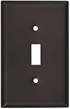 National Hardware V8000 Single Switch Plate in Oil Rubbed Bronze [並行輸入品]