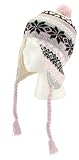 WL002 Baby Pink Chullo Fleece Lined Ski Napa Hat Trooper Trapper with Ear Flaps Winter Knit Beanie Mountaineering Skull Cap Men and Women