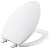 KOHLER K-4774-0 Brevia with Quick-Release Hinges Elongated Toilet Seat, White