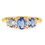 Tanzanite Jewelry: 1ct Tanzanite and Diamond Ring in 14k Yellow Gold | Fine Gemstone Jewelry