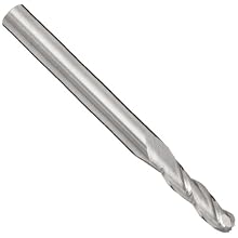 Melin Tool EMG-B Carbide Micro Ball Nose End Mill, Uncoated (Bright) Finish, 30 Deg Helix, 3 Flutes, 1.5000" Overall Length, 0.0625" Cutting Diameter, 0.125" Shank Diameter