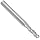Melin Tool EMG-B Carbide Micro Ball Nose End Mill, Uncoated (Bright) Finish, 30 Deg Helix, 3 Flutes, 1.5000" Overall Length, 0.0625" Cutting Diameter, 0.125" Shank Diameter