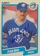 Frank Wills, Toronto Blue Jays, 1990 Fleer Autographed Card