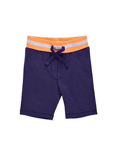 Colored Organics Baby Boys' Organic Varsity Shorts - Navy - 18-24M