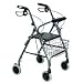 Go-Lite Deluxe Aluminum Rollator Blue - Padded Seat