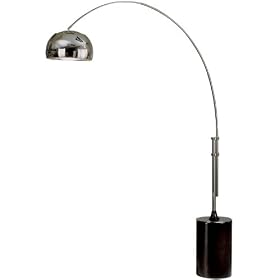Nova Chrome Arc Adjustable Floor Lamp