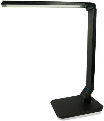 HMOMI SL-289 High-quality Eye-protection Dimmable LED Desk Lamp with Multi-angle Rotary Design, 5 Color Temperature and 5 Brightness Modes Energy Saving LED Touch Desk Light Reading/Studying/Working - Black