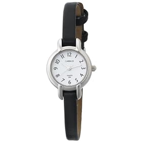 Carriage by Timex Womens C7A211 Silver Tone Round Case White 