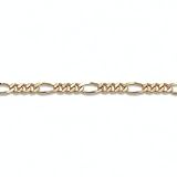 PalmBeach Jewelry 14k Gold-Plated Figaro-Link Necklace