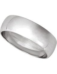 Platinum Light Half Round Band
