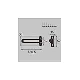 LIXIL メンテナンス部品 ドア 引戸用部品 ドアチェーン 玄関 店舗 勝手口 テラスドア 玄関用ドアガード片開き用 ホワイト[DKZW1071]