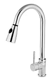 Nantucket Sinks Pull-Down Gooseneck Faucet in Chrome