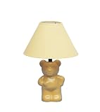 Ceramic Teddy Bear Lamp - Yellow