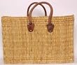Moroccan Straw Summer Beach / Shopper / Tote Bag