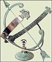 Rome RM1336 Polished Brass 18-Inch Diameter Armillary Sundial