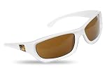 Dragon Chrome Men's Sunglasses - White Frame / Bronze Lens