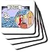 Londons Times Funny Famous Cartoons - Tempest and the Tea Pot - Coasters