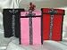 1 Period Pack with 2 Regular Organic Tampons, 5 Organic Panty Liners, and 2-All Natural Day Pads with wings.:Three color combinations to choose from.:Pink with cream interior:Red with cream interior:Balck with pink interior