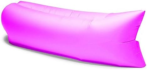 Outdoor Fast Inflatable Lounge, Outdoor Couch Furniture Sleeping inflatable Lounger Air Bag Hangout Bean Bag Camping Beach Sofa from IDEALSTANLEY (Red)