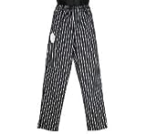 White Swan Chalkstripe Unisex Zip Front Chef Pant