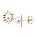 Akoya Pearl Earrings in 14K Yellow Gold