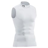 (アンダーアーマー)UNDER ARMOUR UAヒートギアコンプレッションスリーブレスモックT MCM3422 アスレチック メンズ コンプレッションベースレイヤー WHT 3XL MCM3422